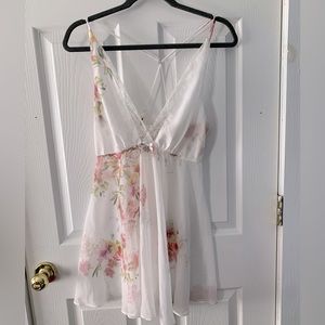 Flora Nikrooz Chiffon and Lace Nightie - Size med